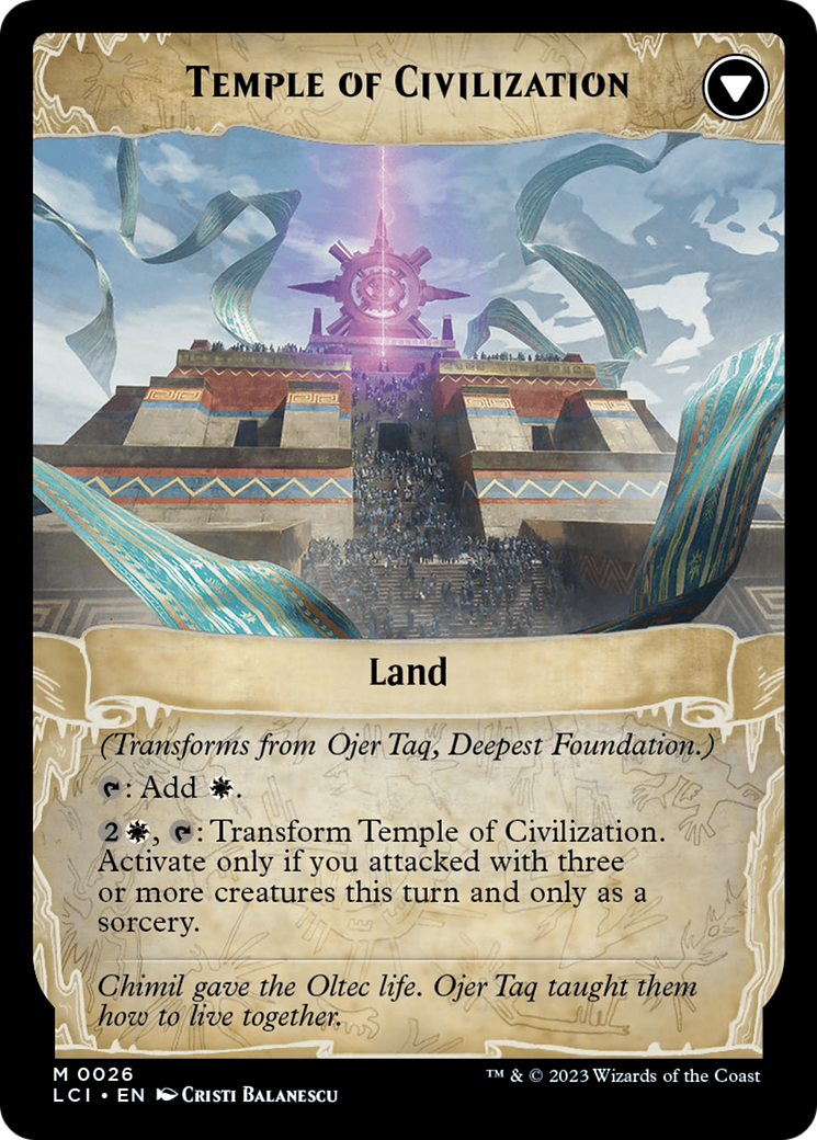 Ojer Taq, Deepest Foundation // Temple of Civilization (LCI-026) -  Foil