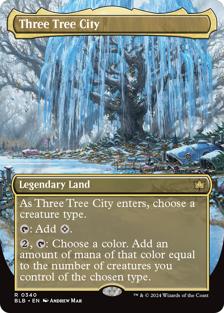 Three Tree City (BLB-340) -  (Borderless) Foil