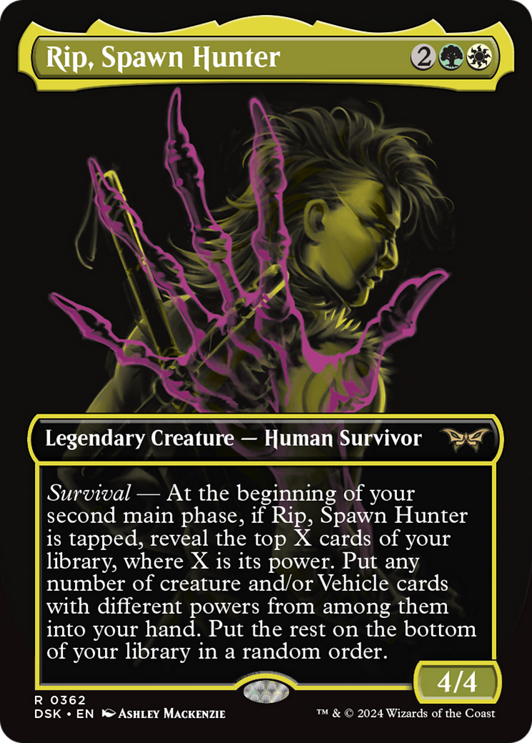 Rip, Spawn Hunter (DSK-362) -  (Borderless) Foil