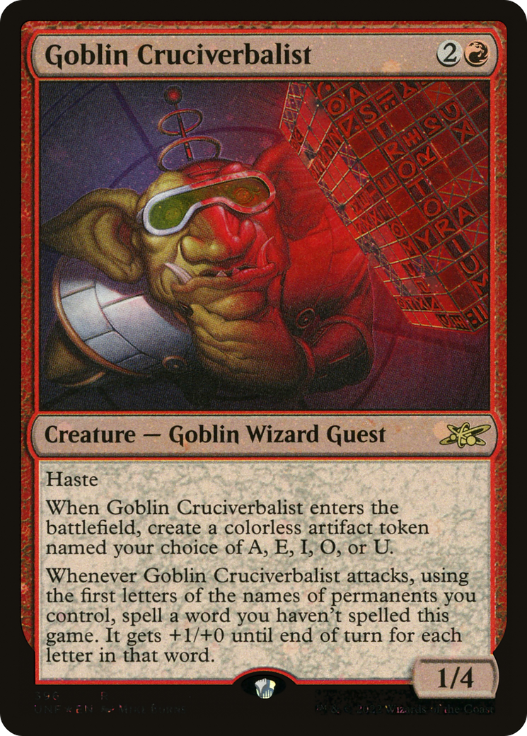 Goblin Cruciverbalist (UNF-396) -  Foil