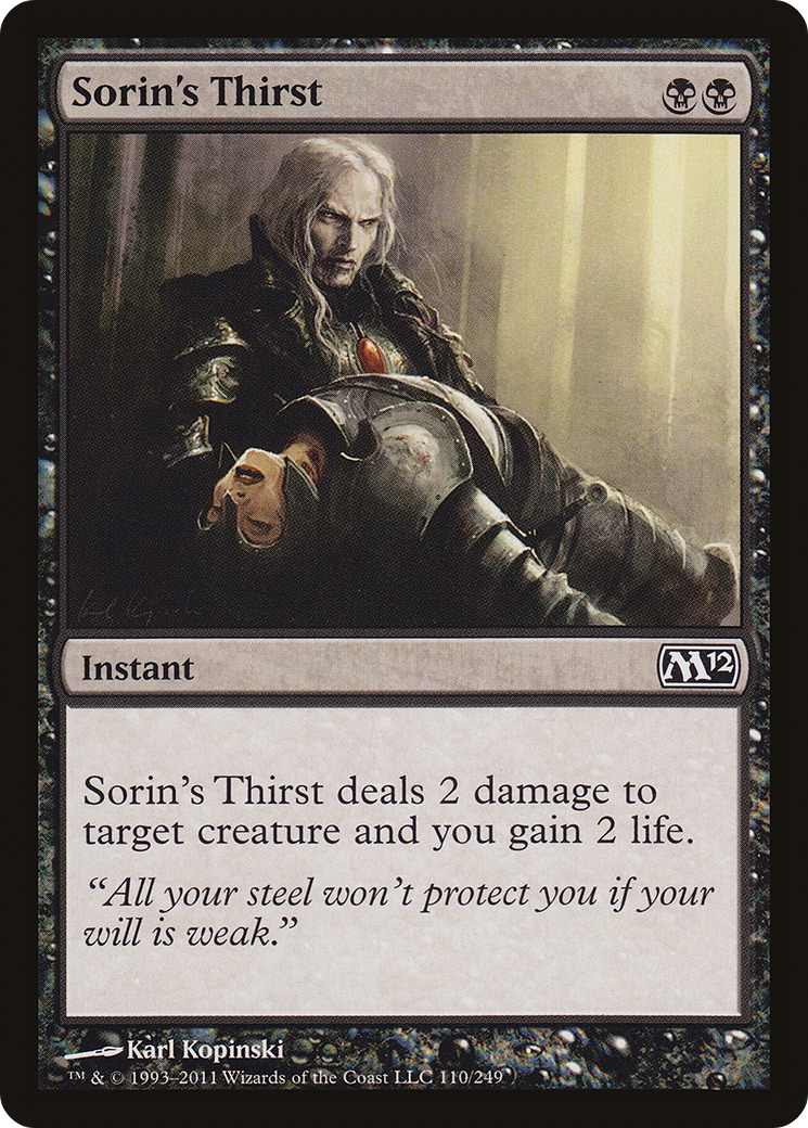 Sorin's Thirst (M12-110) -