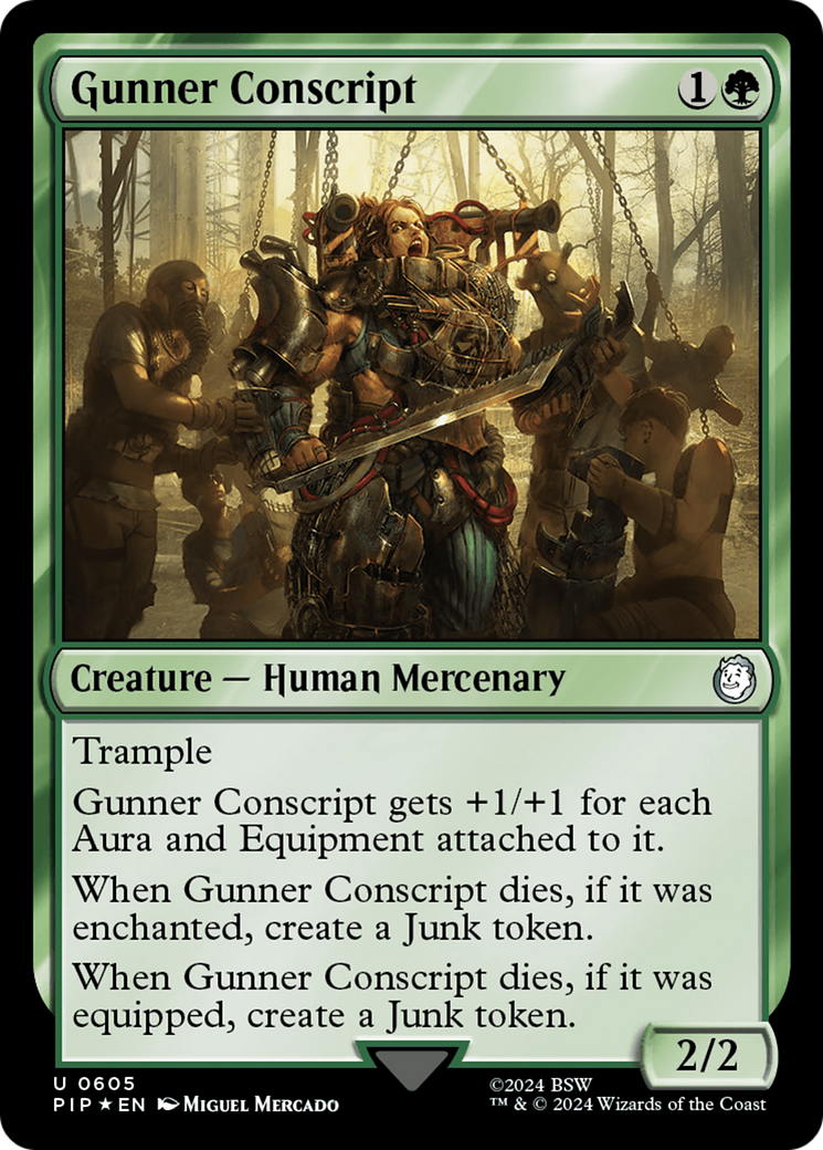 Gunner Conscript (PIP-605) -  Foil