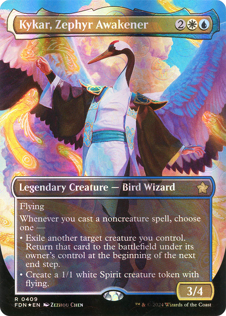 Kykar, Zephyr Awakener (FDN-409) -  (Borderless) Foil