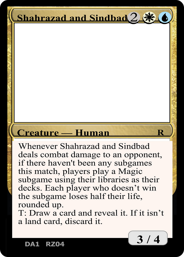 Shahrazad and Sindbad (DA1-RZ04G) -