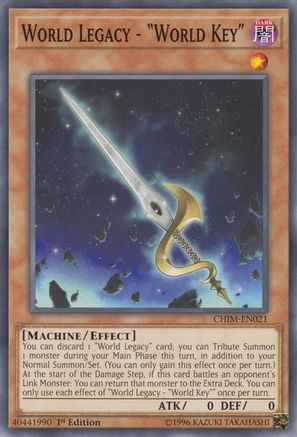 World Legacy - "World Key" (CHIM-EN021) - Chaos Impact 1st Edition