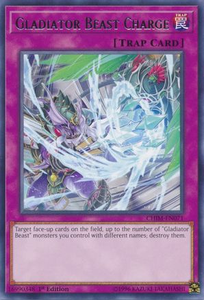 Gladiator Beast Charge (CHIM-EN071) - Chaos Impact Unlimited