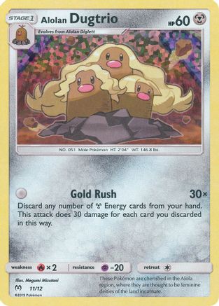 Alolan Dugtrio - 11/12 11/12 - Holofoil