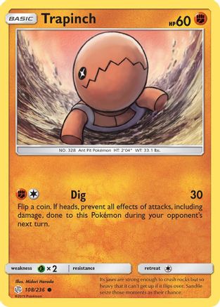 Trapinch - 108/236 108/236 - Reverse Holofoil