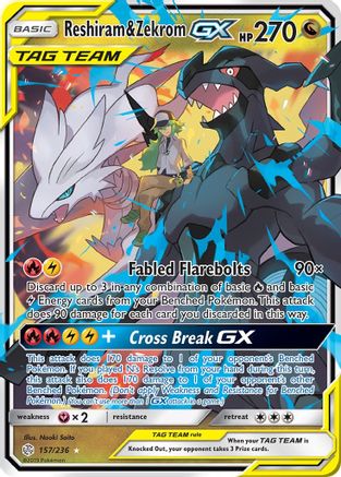 Reshiram & Zekrom GX 157/236 - Holofoil