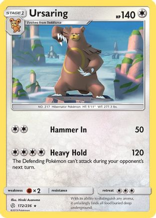 Ursaring 172/236 - Reverse Holofoil