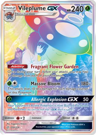 Vileplume GX (Secret) 250/236 - Holofoil