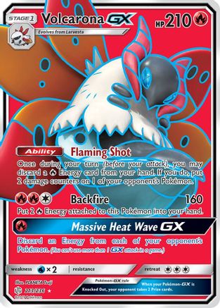 Volcarona GX (Full Art) 213/236 - Holofoil