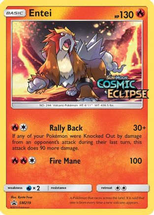 Entei - SM219 (Prerelease) SM219/248 - Holofoil