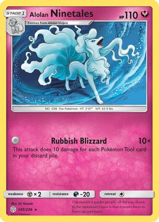 Alolan Ninetales 145/236 - Reverse Holofoil