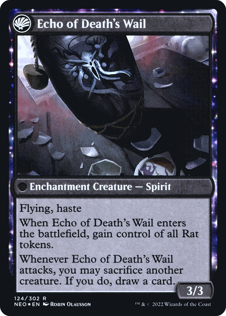 Tribute to Horobi // Echo of Death's Wail (PRE-124S) - : (fandfc, enchantment) Foil