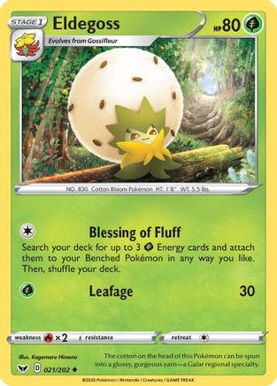 Eldegoss 21/202 - Reverse Holofoil