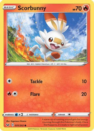 Scorbunny (031) 31/202 - Reverse Holofoil