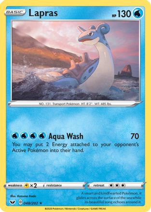 Lapras 48/202 - Reverse Holofoil