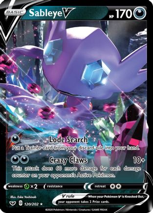 Sableye V 120/202 - Holofoil