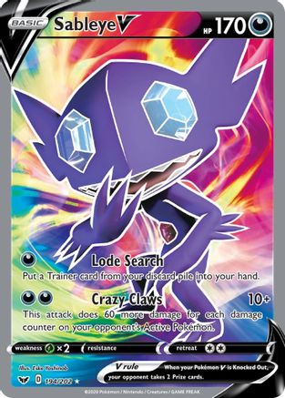 Sableye V (Full Art) 194/202 - Holofoil