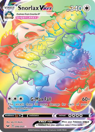 Snorlax VMAX (Secret) 206/202 - Holofoil