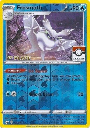 Frosmoth - 064/202 (League Challenge) [1st Place] 64 - Reverse Holofoil