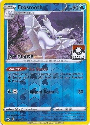 Frosmoth - 064/202 (League Challenge) [2nd Place] 64 - Reverse Holofoil