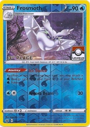 Frosmoth - 064/202 (League Challenge) [3rd Place] 64 - Reverse Holofoil