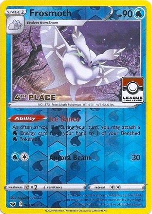 Frosmoth - 064/202 (League Challenge) [4th Place] 64 - Reverse Holofoil