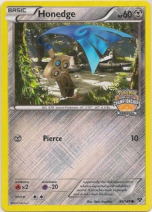 Honedge - 83/146 (Regional Championships) 83 - Reverse Holofoil