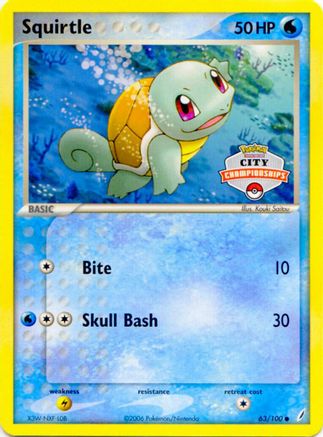 Squirtle - 63/100 (City Championships) 63 -