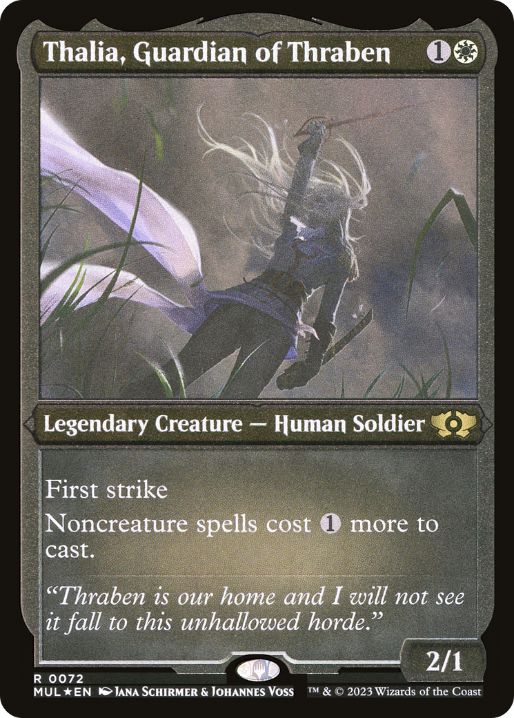 Thalia, Guardian of Thraben (MUL-072) -  Etched Foil