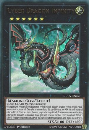 Cyber Dragon Infinity (DUOV-EN059) - Duel Overload 1st Edition