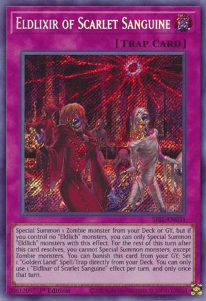 Eldlixir of Scarlet Sanguine (SESL-EN031) - Secret Slayers 1st Edition