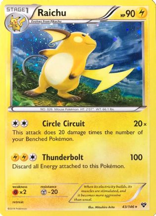 Raichu - 43/146 (Cosmos Holo) 43 - Holofoil