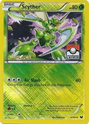 Scyther - 4/108 (Pokemon League) [1st Place] 4 - Reverse Holofoil