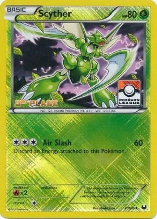 Scyther - 4/108 (Pokemon League) [3rd Place] 4 - Reverse Holofoil