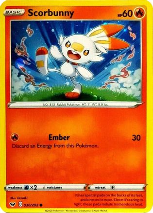 Scorbunny - 030/202 (Cosmos Holo) 30 - Holofoil