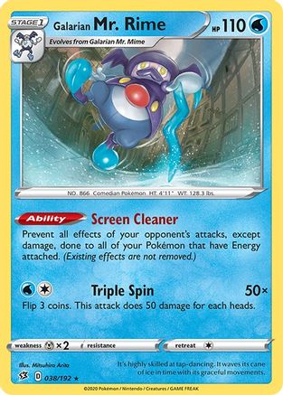 Galarian Mr. Rime 38/192 - Reverse Holofoil