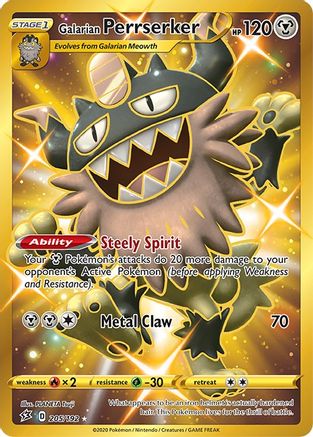 Galarian Perrserker (Secret) 205/192 - Holofoil