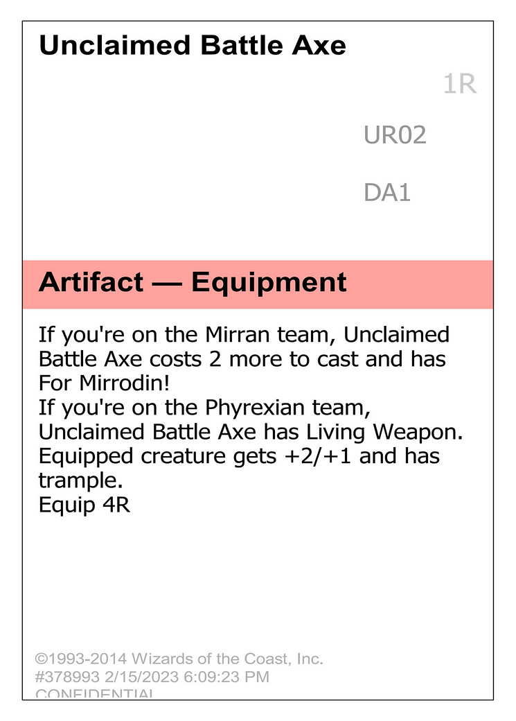 Unclaimed Battle Axe (DA1-UR02C) -