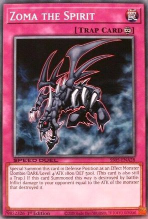 Zoma the Spirit (SS05-ENA28) - Speed Duel Decks: Twisted Nightmares 1st Edition