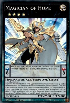 Magician of Hope (TOCH-EN024) - Toon Chaos 1st Edition