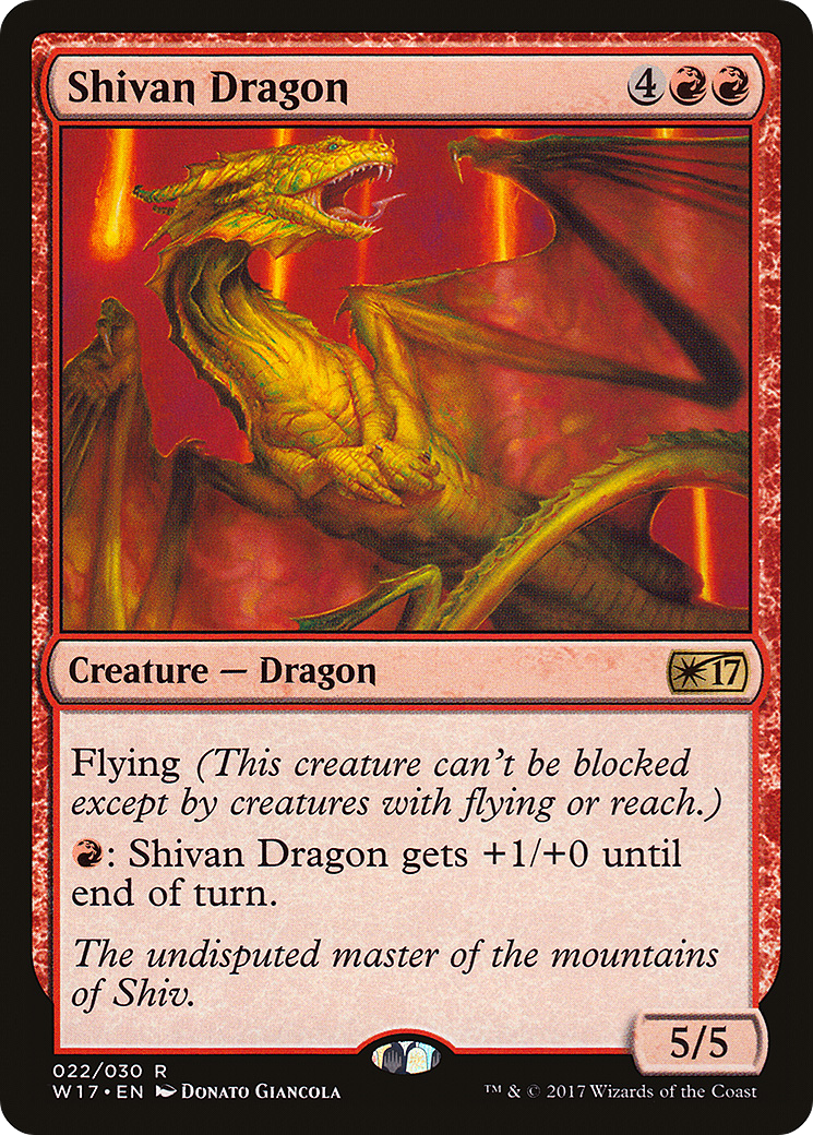 Shivan Dragon (W17-022) -