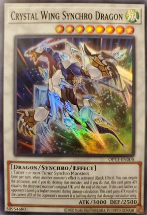 Crystal Wing Synchro Dragon (OP13-EN008) - OTS Tournament Pack 13 Unlimited