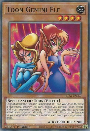 Toon Gemini Elf (LDS1-EN059) - Legendary Duelists: Season 1 1st Edition