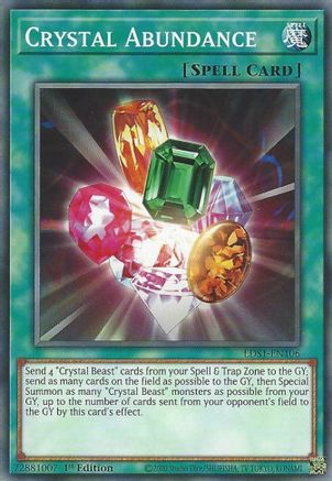 Crystal Abundance (LDS1-EN106) - Legendary Duelists: Season 1 1st Edition