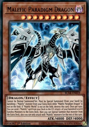 Malefic Paradigm Dragon (BLAR-EN019) - Battles of Legend: Armageddon 1st Edition