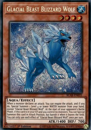 Glacial Beast Blizzard Wolf (BLAR-EN031) - Battles of Legend: Armageddon 1st Edition