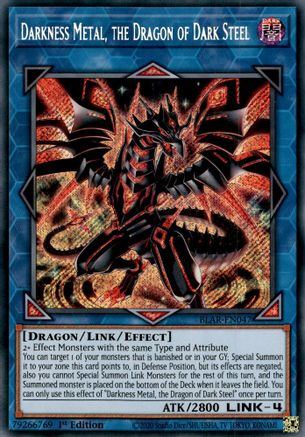 Darkness Metal, the Dragon of Dark Steel (BLAR-EN047) - Battles of Legend: Armageddon 1st Edition